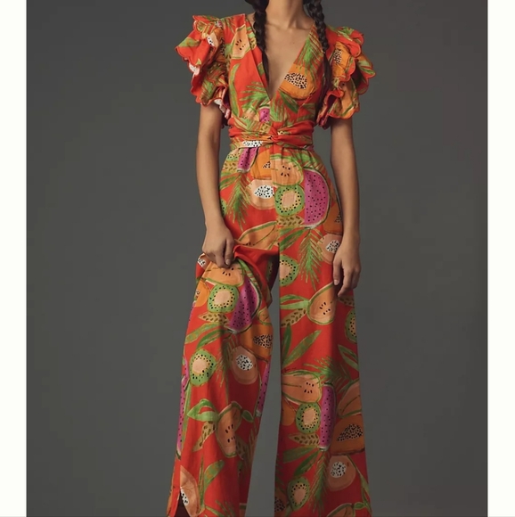 Farm Rio V Neck Jumpsuit - Picture 3 of 4